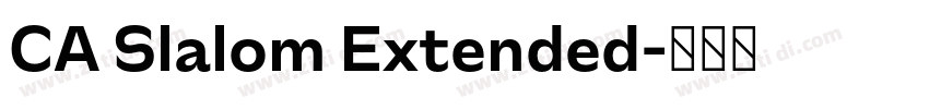 CA Slalom Extended字体转换